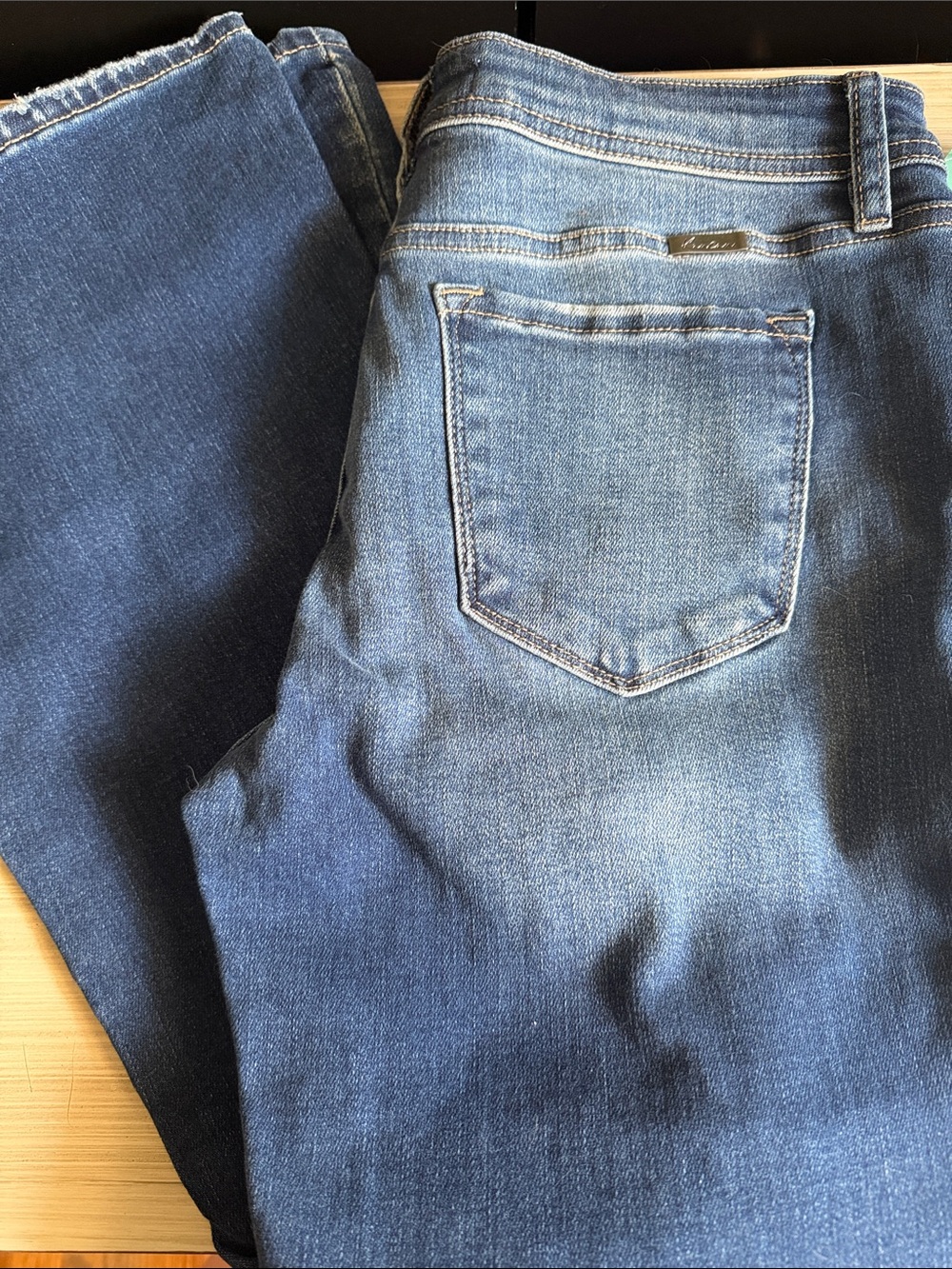 KanCan Medium Blue Flare Wide-Leg Jeans